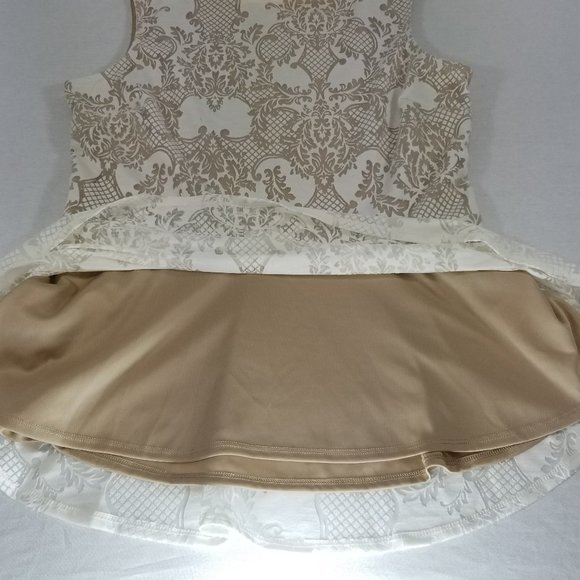 APP 9 Women's Size M Cream Blouse with floral desi - Picture 5 of 12